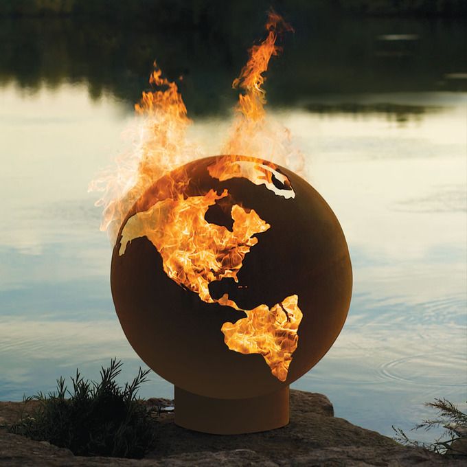 The Athletes Village Fire Pit Globe
